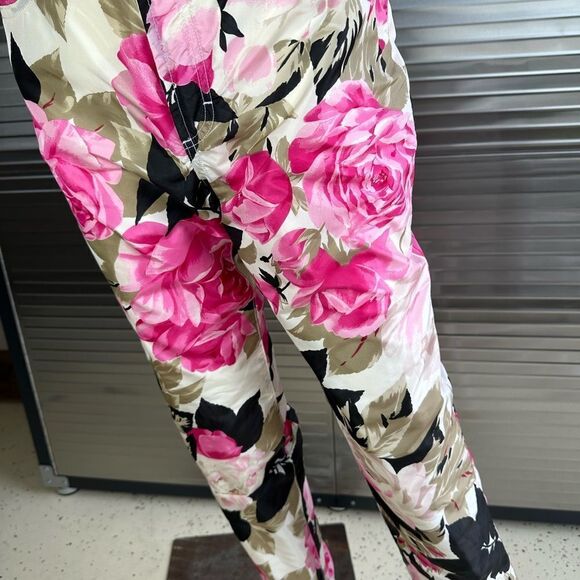 Gianfranco Ferre Silk Floral Pants 28 - Picture 4 of 14